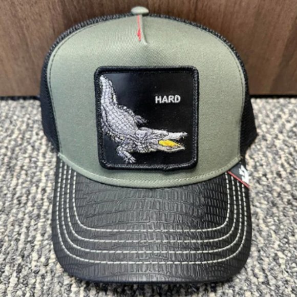Goorin Bros Trucker Baseball Snapback Hat Cap Hard Alligator Crocodile C U Lator